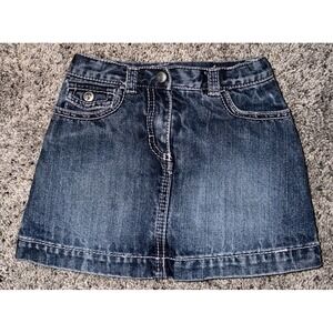 Gymboree Toddler Girl's Size 3T Denim Jean Skirt/skort  Pink Stiching